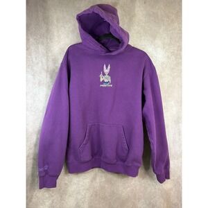 Primitive Dragon Ball Z Super Beerus Embroidered Purple Hoodie Mens Size M